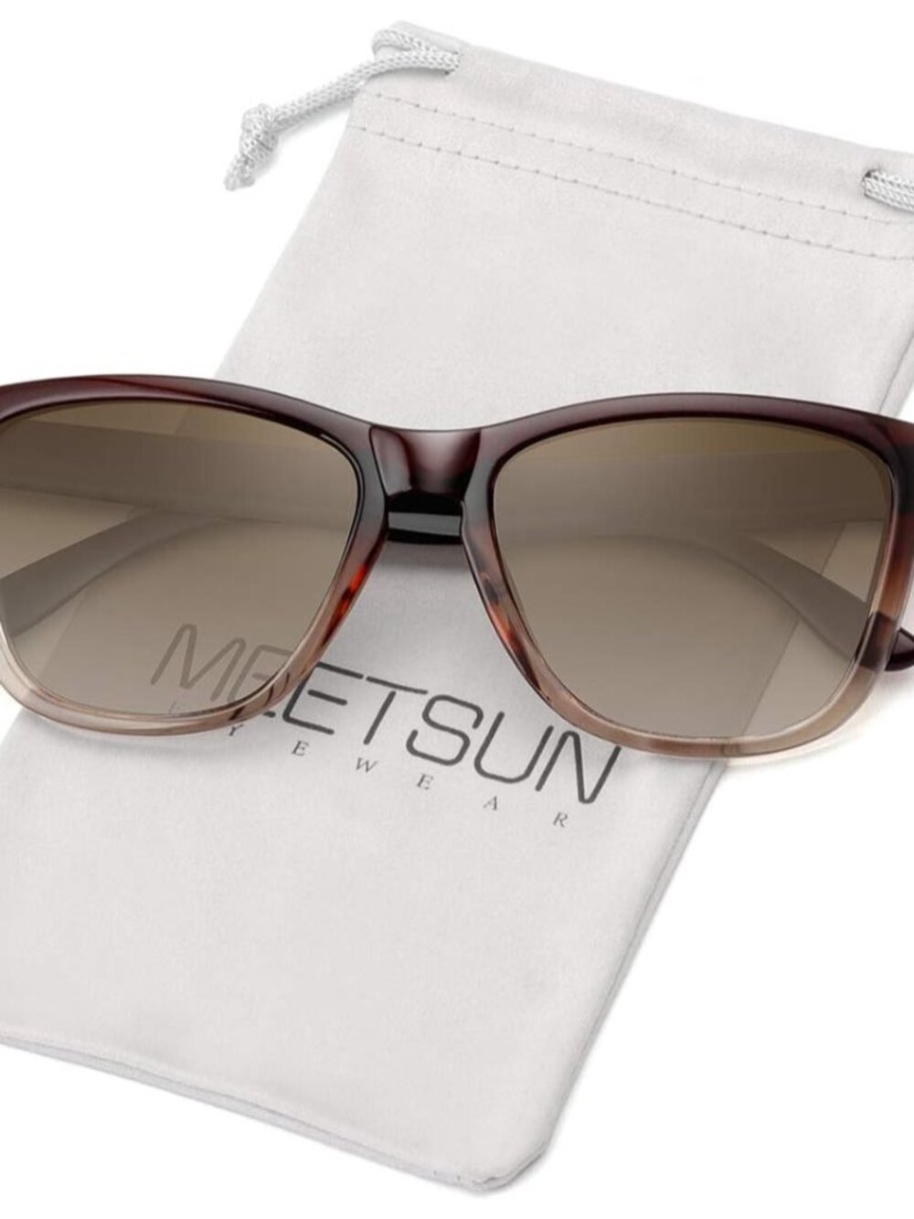 Brown Gradient Polarized Sunglasses - Trendy Unisex Outdoor Protection Eyewear